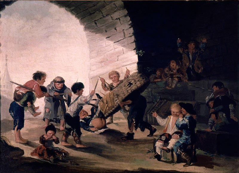 Niños jugando a los toros (Мальчик, играющие в корриду), 1777-1785