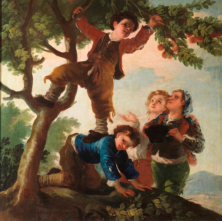 Muchachos cogiendo fruta (Мальчики, собирающие фрукты), 1779-1780