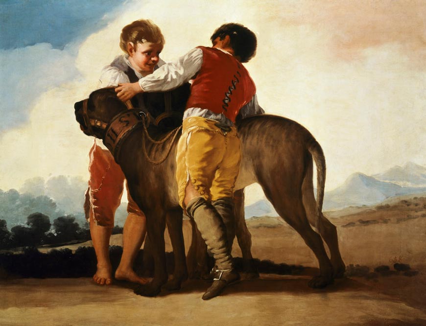 Boys with mastiff (Мальчики с мастифом), c.1786