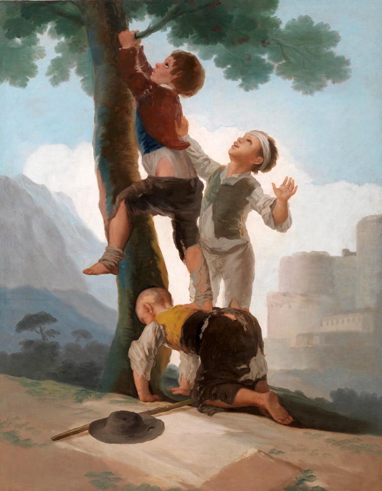 Boys Climbing a Tree (Мальчики, карабкающиеся на дерево), 1790-1792