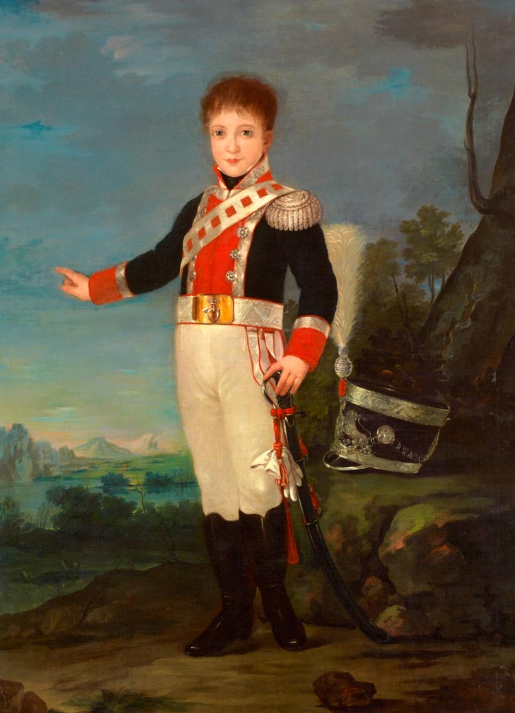 Portrait of Don Sebastien Marie Gabriel de Bourbon-Bragance (Портрет дона Себастьяна Марии Габриэля де Бурбон-Браганс), 1815-1820