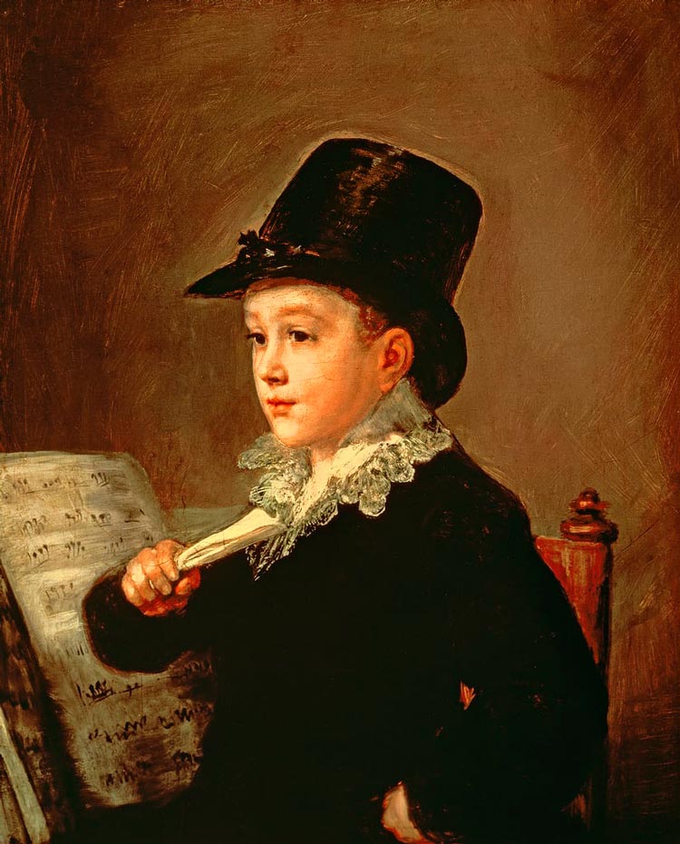 Portrait of Marianito Goya, Grandson of the Artist (Портрет Марианито Гойи, внука художника), c.1815