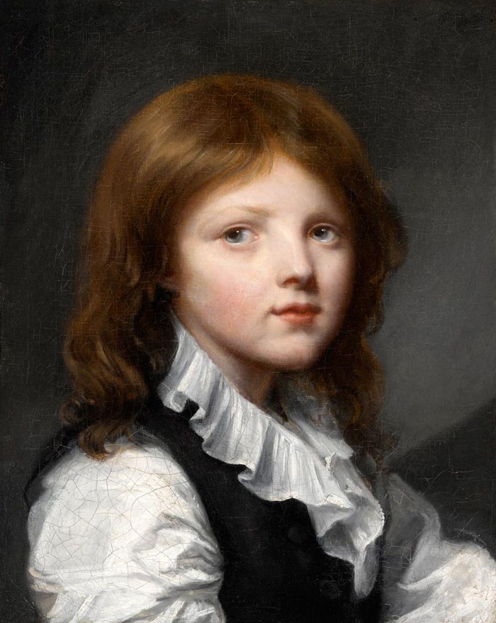 Portrait of a boy in a black waistcoat, turned to the right (Портрет мальчика в черном жилете, повернувшегося вправо)