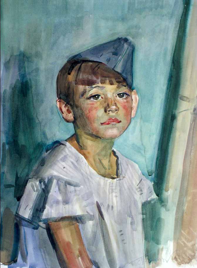 Мальчик в пилотке (A boy in his forage-cap), 1960s