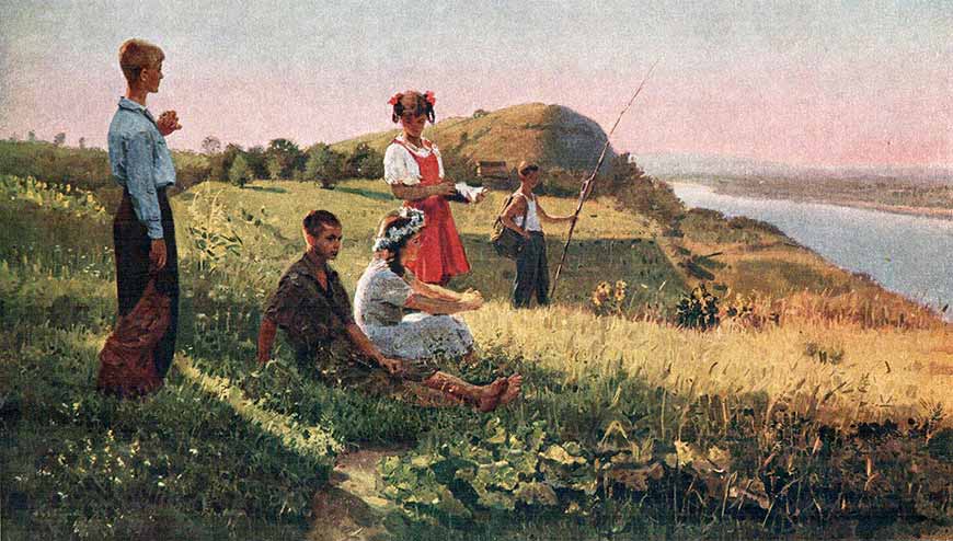 Юные натуралисты (Young naturalists), 1948