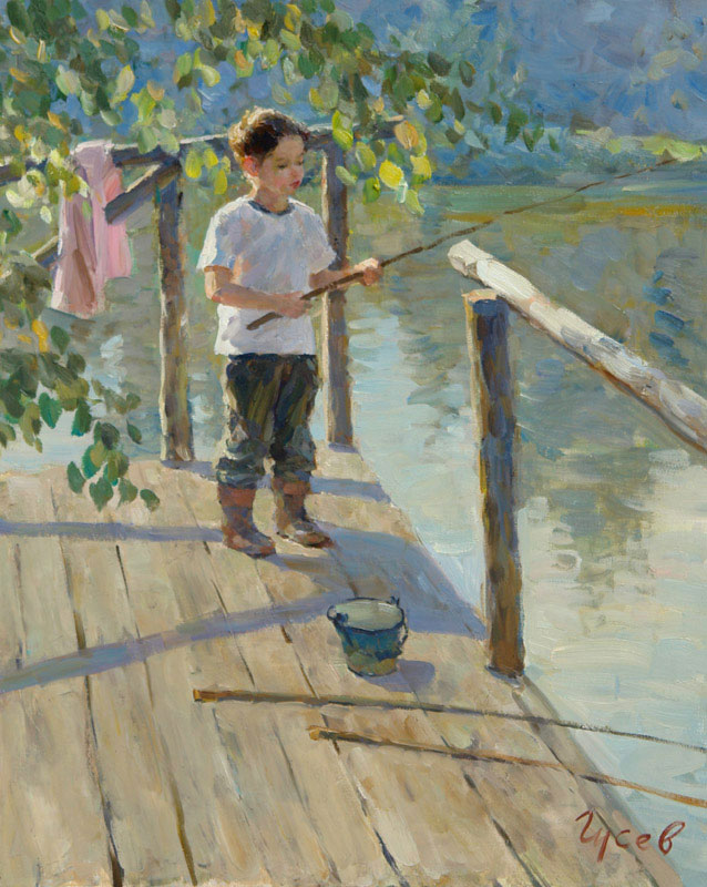 Ha pыбaлкe (Fishing)