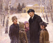 Lenin with Children in Gorki