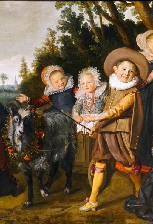 Three Children with a Goat Cart (Трое детей с тележкой, запряженной козой), c.1620