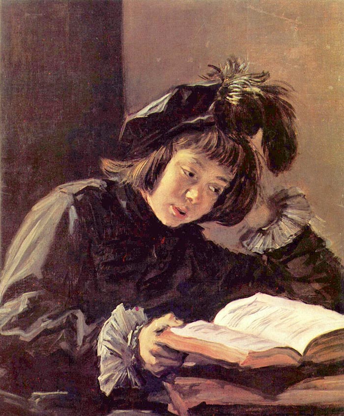 Lesender Knabe / Nicolas Hals, Sohn des Künstlers? (Читающий мальчик / Николас Хальс, сын художника?)