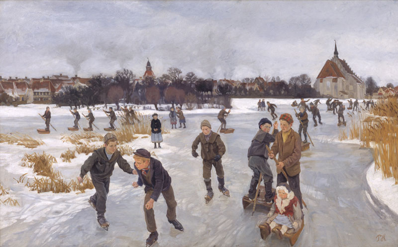 På isen bag byen. Fåborg (На льду за городом. Фоборг), 1901