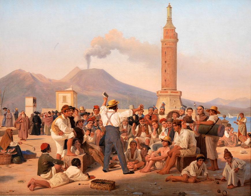 Scene på Molo'en ved Napoli (Сцена на волнорезе в Неаполе), 1839