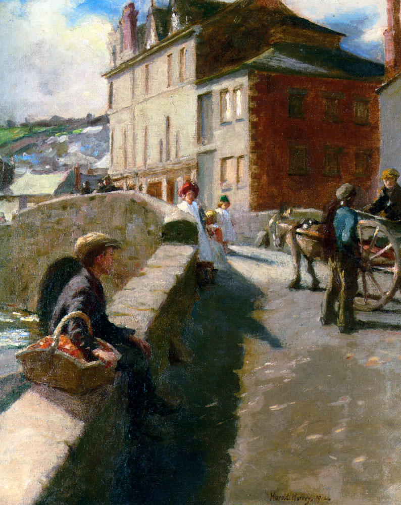 The baker boy on Newlyn Bridge (Мальчик из пекарни на мосту Ньюлина), 1912