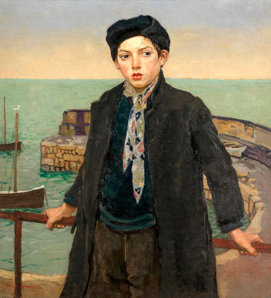 Boy by the harbour, Mousehole(Мальчик у гавани, Маузхол), 1918