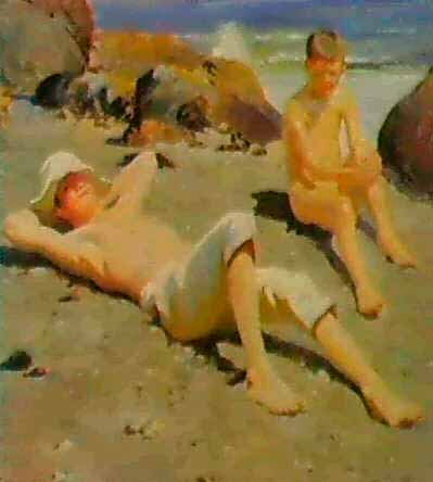 Boys on beach (Мальчики на пляже)