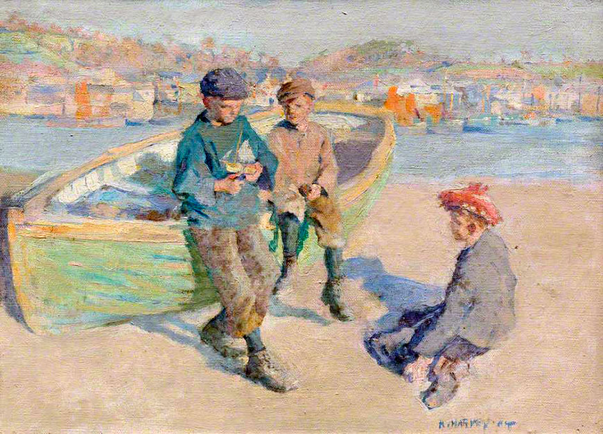 Children in Newlyn Harbour (Дети в гавани Ньюлина), 1904