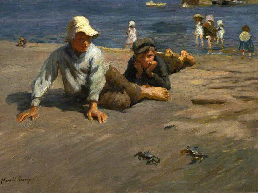 Sport on the shore – A crab race (Спорт на берегу - гонки крабов)