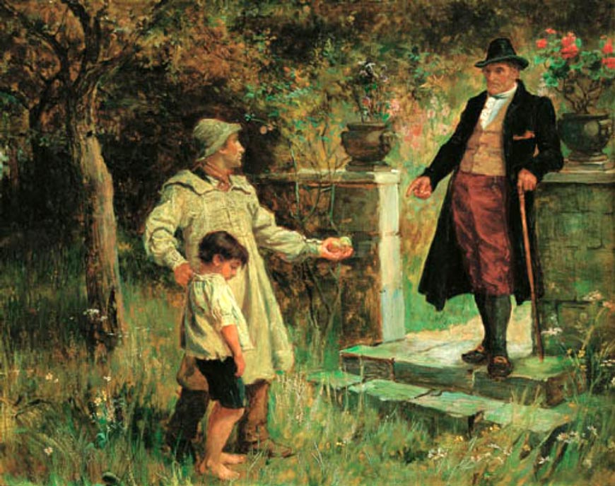 Caught Scrumping (Пойманный за воровством яблок)