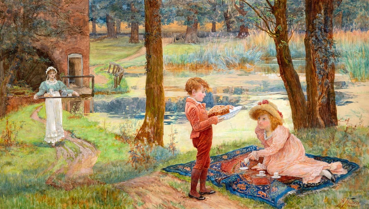 Tea party by the pond (Чаепитие у пруда)