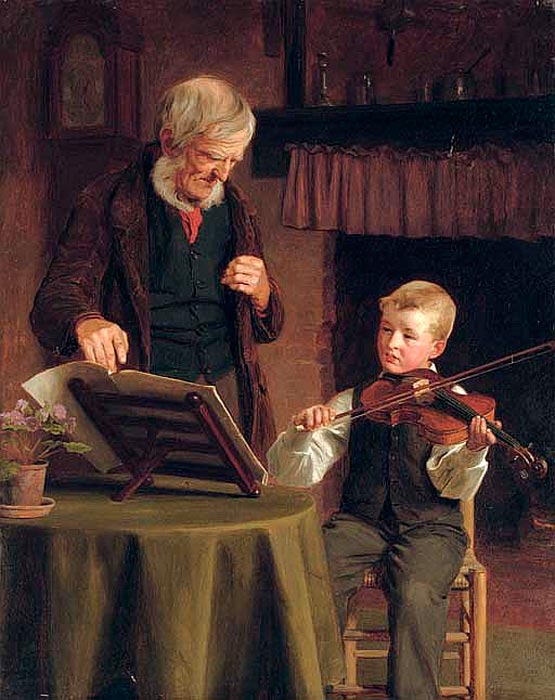 The violin lesson (Урок игры на скрипке), 1897