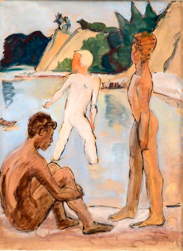 Badende Knaben am Strand (Купающиеся мальчики на пляже), 1930