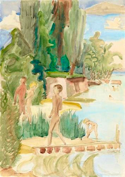 Badende Kinder (Купающиеся дети), 1952