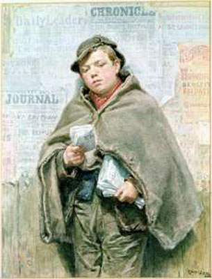 Newsboy (Газетчик), 1892