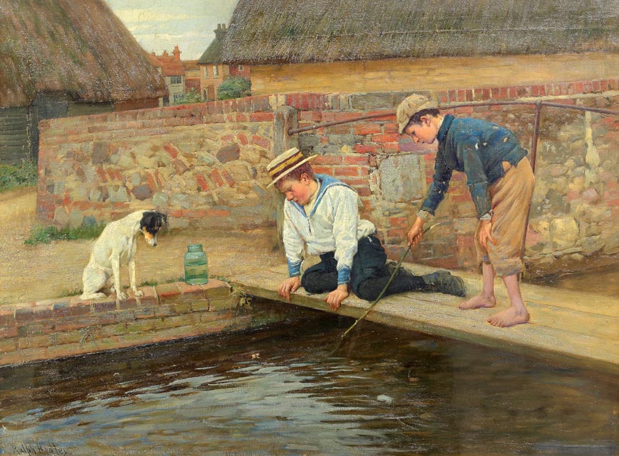 Boy Fishing (Рыбачащие мальчики)