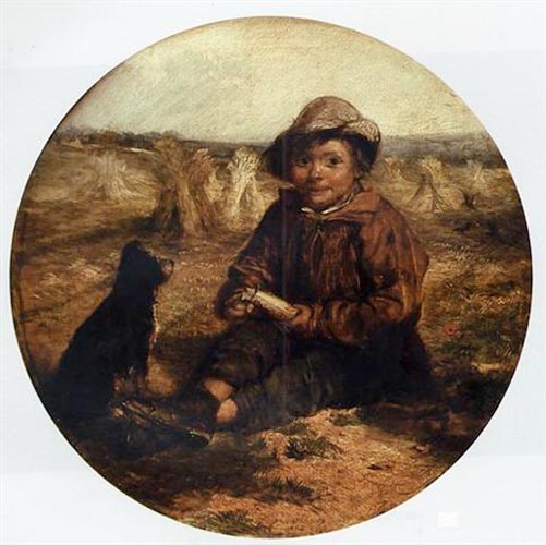 Boy and dog in the countryside (Мальчик и собака в сельской местности), 1863