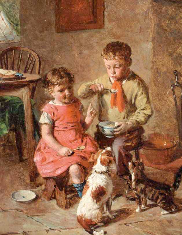 A breakfast party (Завтрак в компании)