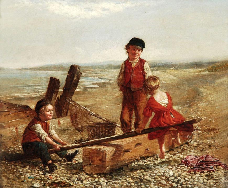 A seesaw by the sea shore (Качели на берегу моря)