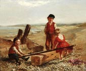 Качели на берегу моря