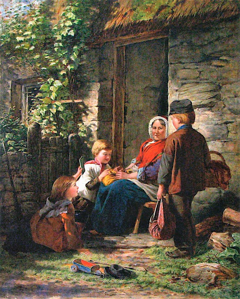 By the Cottage Door (У двери в коттедж)