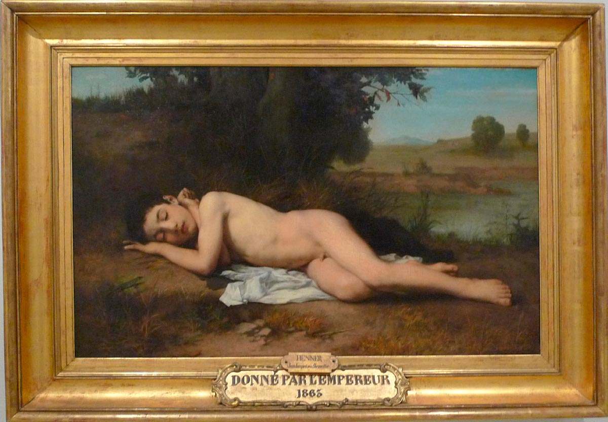 Le jeune baigneur endormi (Уснувший юный пловец), 1862