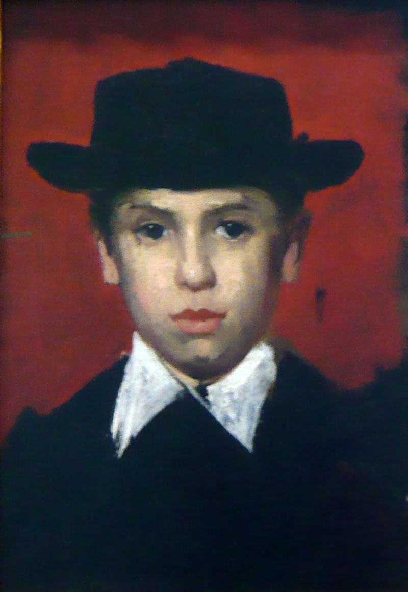 Portrait de Jules Henner, son neveu, dans l'atelier (Портрет Жюля Эннер, племянника художника, в мастерской), 1872-1876