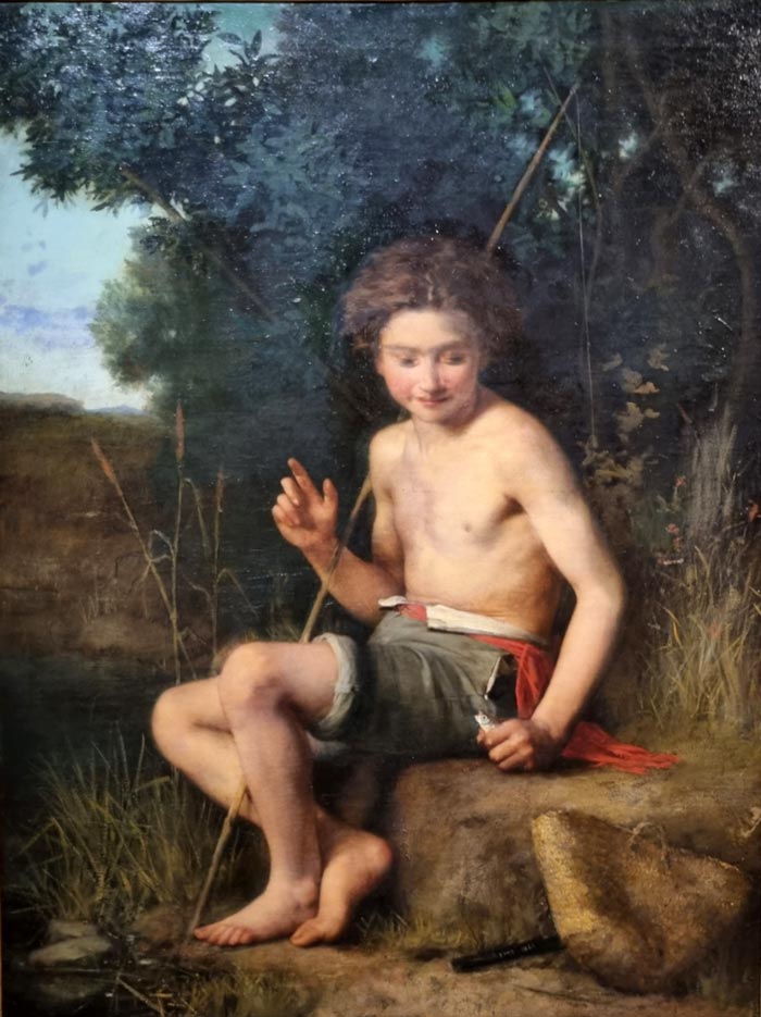 Le pêcheur et le petit poisson (Рыбак и маленькая рыбка), 1860