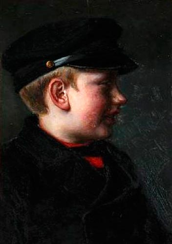 A boy with cap (Мальчик в кепи), 1909