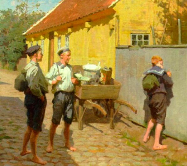 Skoledrenge (Школьники), 1918