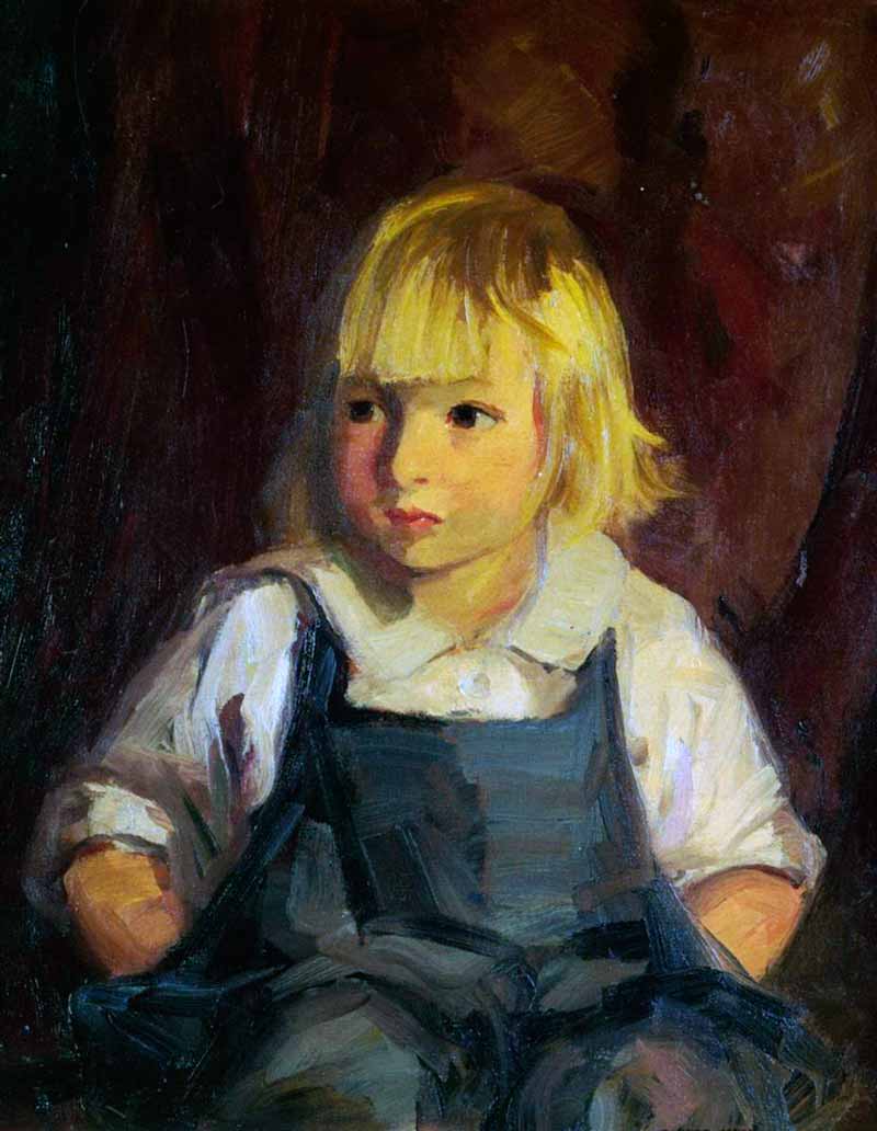 Boy in Blue Overalls (Мальчик в синем комбинезоне), 1921