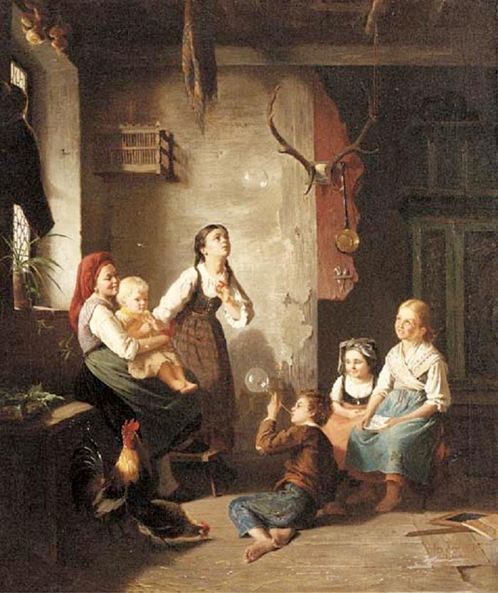 Blowing Bubbles (Выдувание пузырей), 1873