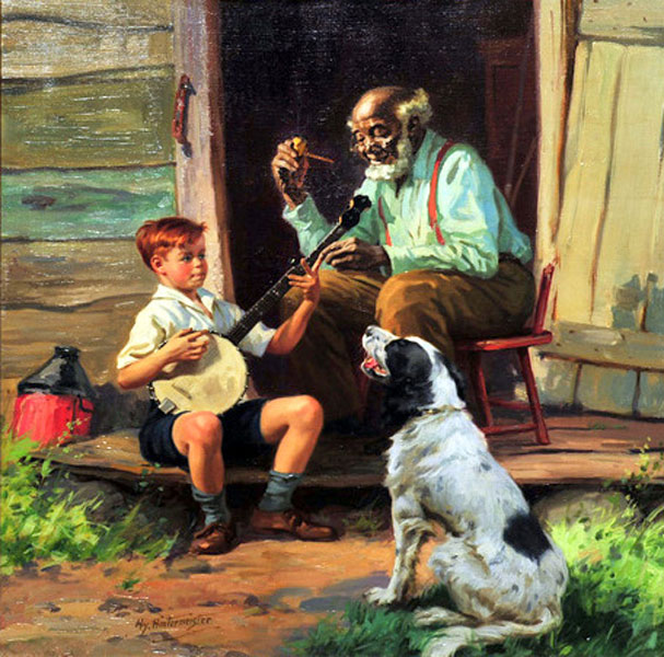 The banjo lesson (Урок банджо), 1938