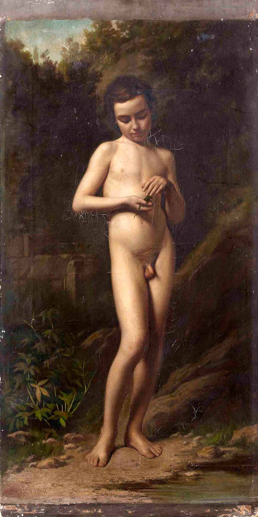 The Child with Lizard (Ребёнок с ящерицей), 1860