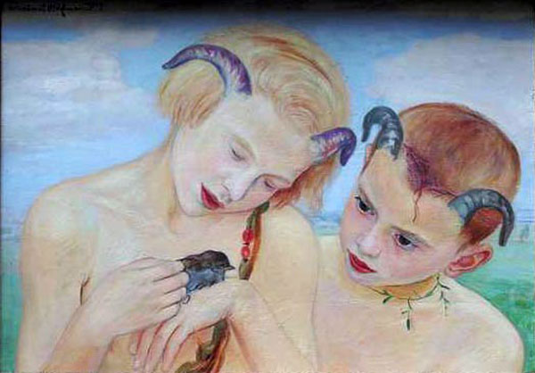 Fauns with a Bird (Фавны с птичкой), 1927