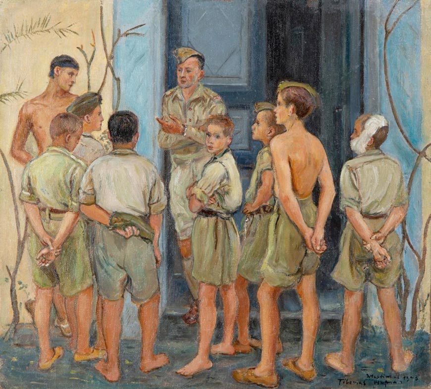 Before the gathering (Перед собранием), 1943