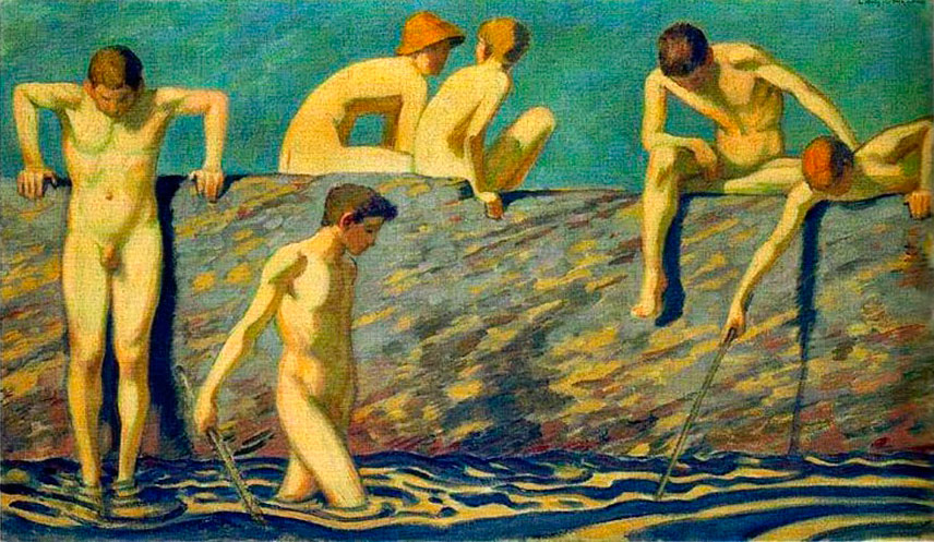 Six Garçons se baignant (Шесть купающихся мальчиков), 1908