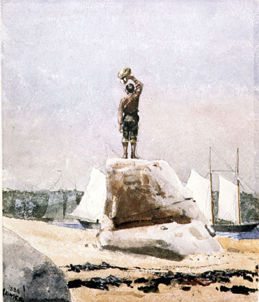 Boy hailing Schooners (Мальчик, приветствующий шхуны), 1880