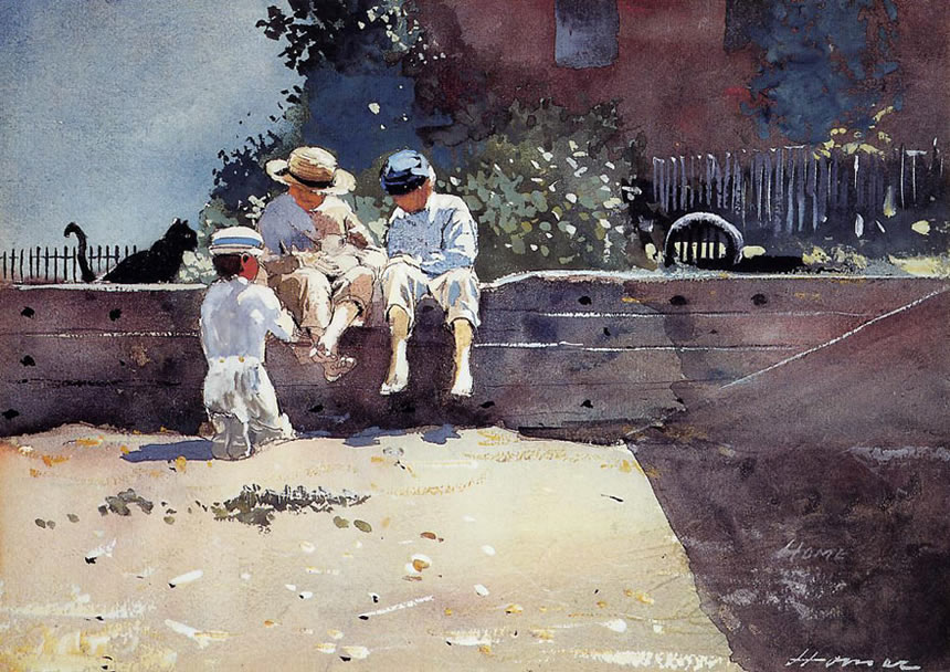 Boys and Kitten (Мальчики и котята), 1873