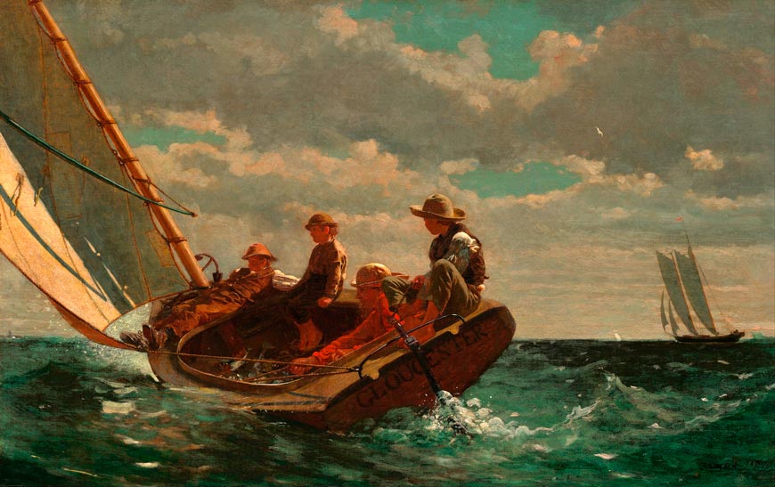 Breezing Up aka A Fair Wind (Крепчает или Попутный ветер), 1876