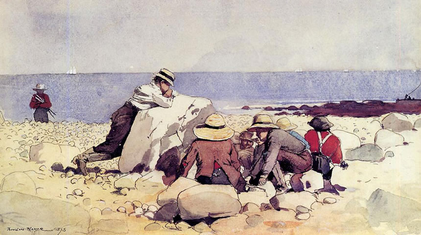 A Clam Bake (Запекая моллюски), 1873