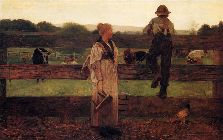 Milking Time (Время дойки коров), 1875 