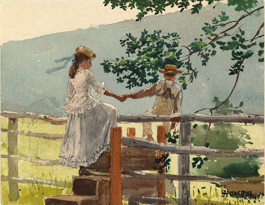 On the Stile (У перелаза), c.1878